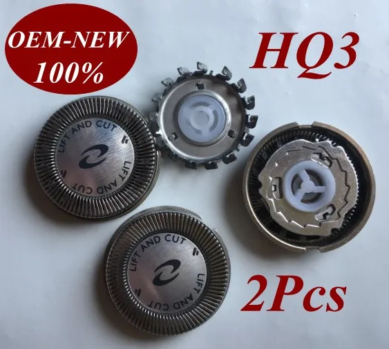Сменные головки бритвы HQ3 2 шт. лезвия для электробритвы Philips HQ3865 HQ3870 HQ442 HQ443 HQ444 HQ481
