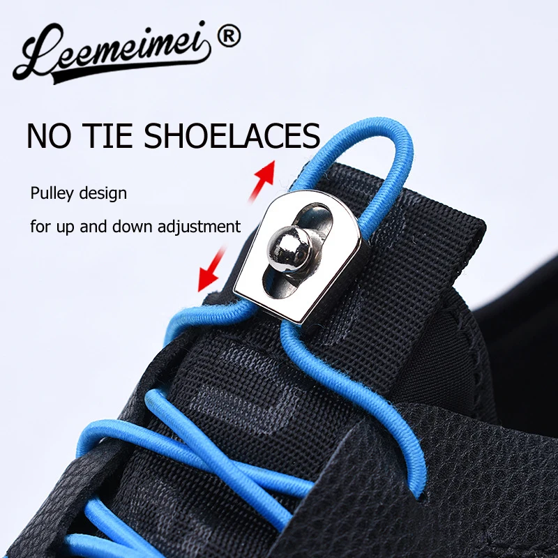 12Pcs Fashion Elastic Free Tying No Tie Lazy Silicone Shoelace Dress Shoe Lac NV