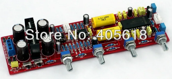 Lm4610n+ NE5532 твитер бас Объем Тон для DIY Усилители домашние собранный доска