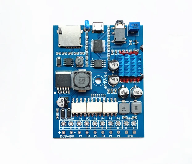 

30Watts MP3 Playback Board Audio Decoder Board 6 Button/Switch Triggered MP3 Sound Module Music Player Board