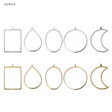 10 шт геометрические полые прессованные цветы смолы пустые рамки Подвески для изготовления ювелирных изделий