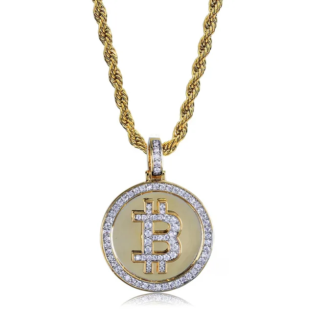 Iced Bitcoin Necklace - Image 4