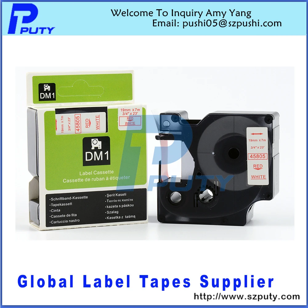 Compatible Dymo D1 Label Tapes D1 Label Cassette 45805 Dymo 19mm Dymo