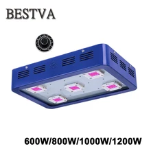 BESTVA светодиодный светильник с регулируемой яркостью, 600 W/800 W/1000 W/1200 W полными спектрами на основе технологии COB светодиодный светильник для комнатных растений Вег цветы растут