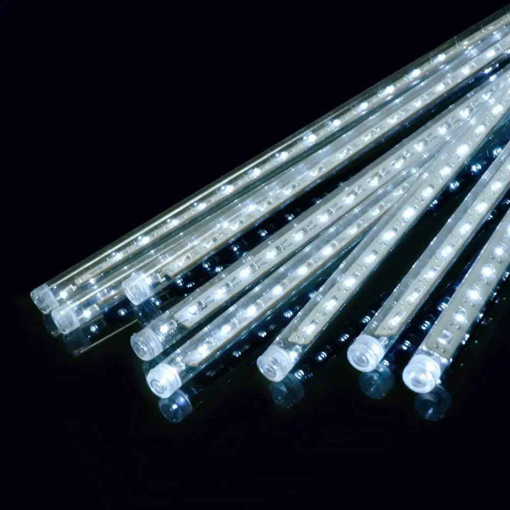 LED Light Meteor Shower Light Rain Lights for Christmas Wedding Tree Party Mall Decoration a Set 8 Tube LED Light Meteor Shower Light Rain Lights for Christmas Wedding Tree Party Mall Decoration a Set 8 Tube