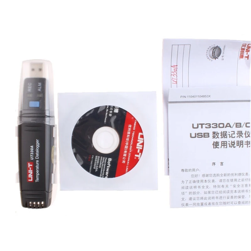 UNI-T UT330A UT330B UT330C большой емкости Регистратор температуры и влажности USB данных экспорт термометр IP67 водонепроницаемый
