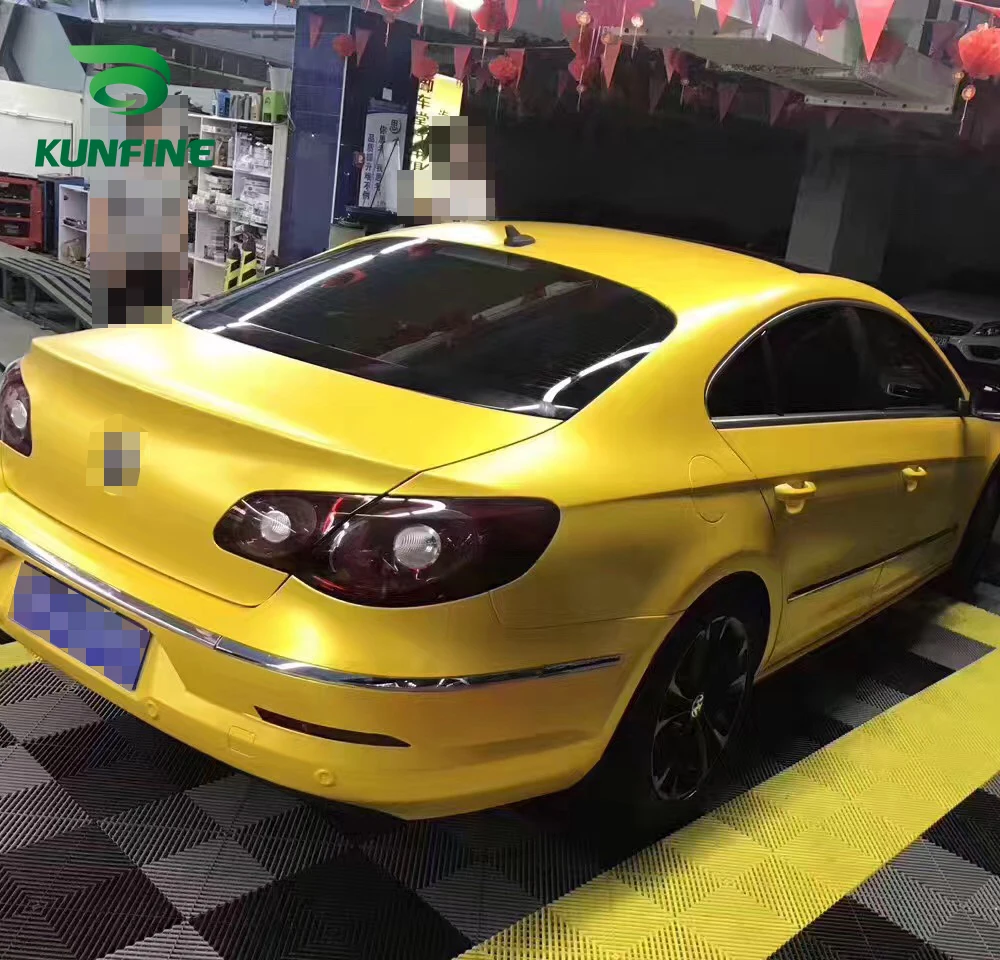 Car Vinyl film Body Sticker Car sticker Electro-optic yellow (9)