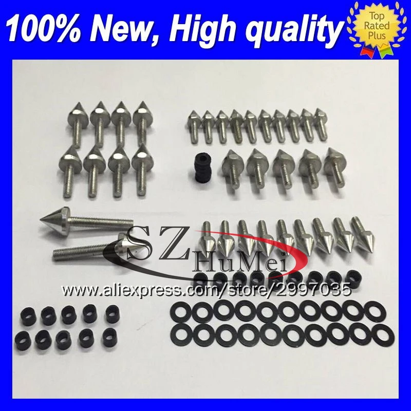 

Fairing bolt full bolts kit For KAWASAKI NINJA ZXR400 91 92 93 94 95 96 ZXR-400 ZXR 400 1991 1996 Windscreen screw screws Nuts