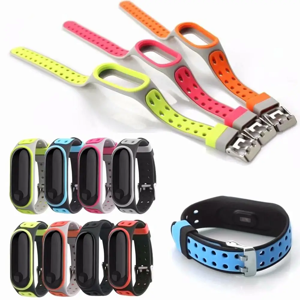 Спортивные силиконовые часы Mi Band 3 с ремешком браслет на запястье аксессуары для