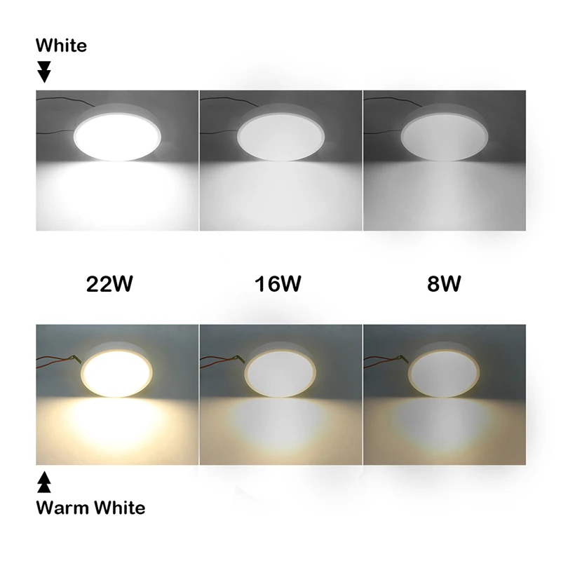 Led Ceiling Light Indoor Decoration Round Surface Led Panel Light