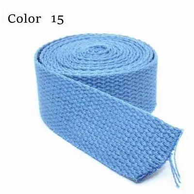 FISHWAVES 20/25/32/38/50MM 5 Yards/lot Colorful Canvas Cotton Ribbon Strap Bag Webbing Backpack Belt Pet Rope DIY Sewing Craft