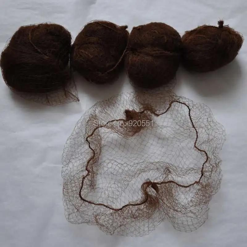 Эластичные нейлоновые сетки для волос невидимые танцевальные сети для волос темно-коричневые сетки для волос 200 штук