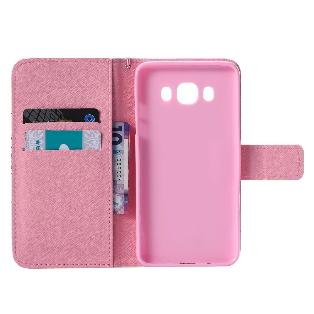 Чехол книжка с милым мультяшным кошельком и для Samsung Galaxy J1 J3 J5 J7 2016 J120 J310 J510 J710