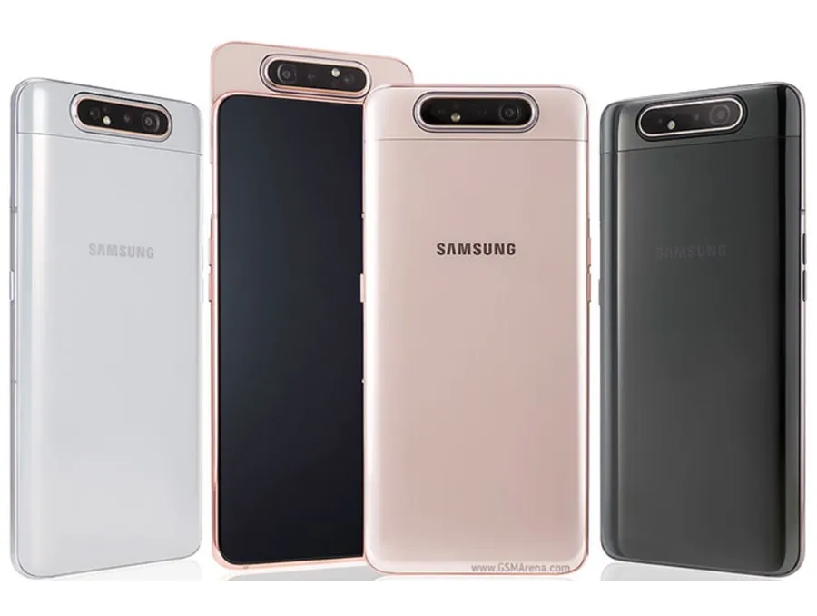 Samsung Galaxy A80 A8050, 8 ГБ ОЗУ, 128 Гб ПЗУ, две sim-карты, четыре ядра, 6,7 дюйма, вращающаяся Тройная камера Snapdragon 730, NFC, 3700 мА/ч, сотовый телефон