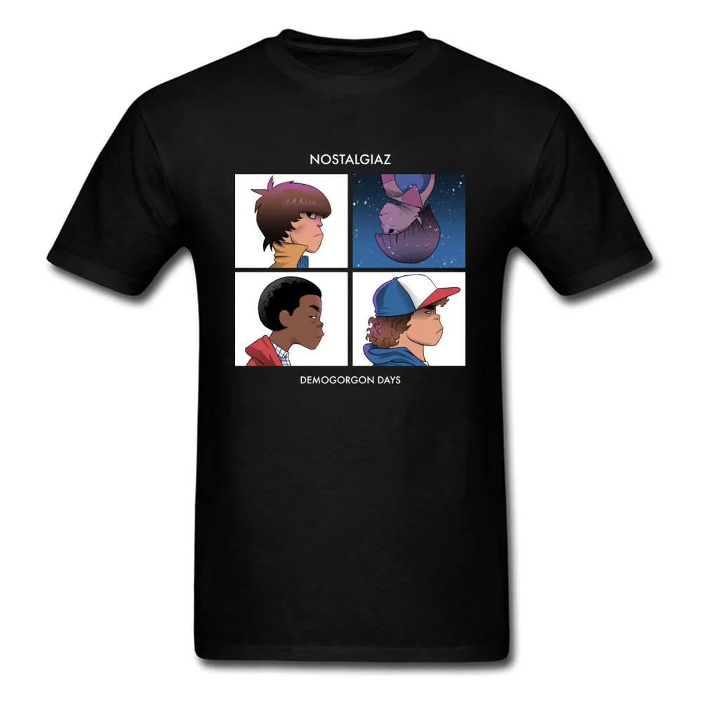 

Stranger Things Tshirt Men's Tops & Tees Custom T-shirts Fashion T Shirts Demogorgon Days Clothing Cotton Fabric Cartoon Black
