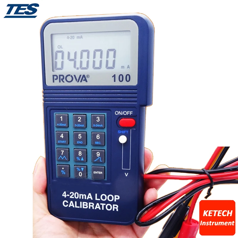 

Calibrator Monitor Meter TES PROVA-100 Process Loop Calibrator 4-20ma PROVA100