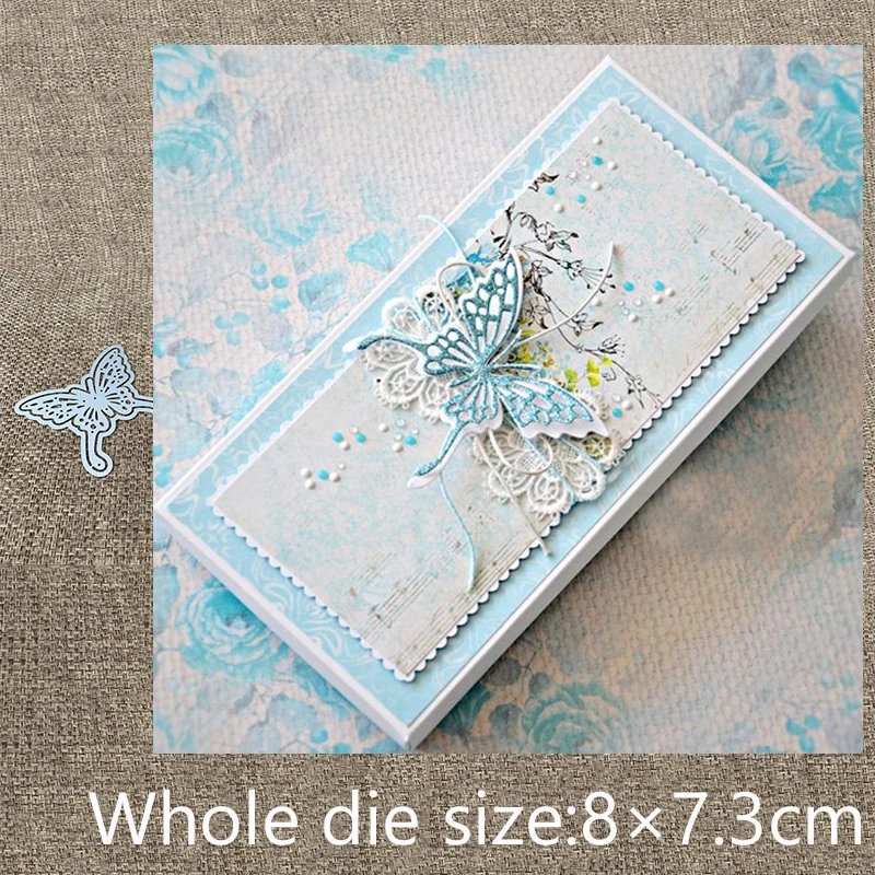 

New Design Craft Metal Cutting Die cut dies 2pcs butterfly decoration scrapbook Album Paper Card Craft Embossing die cuts
