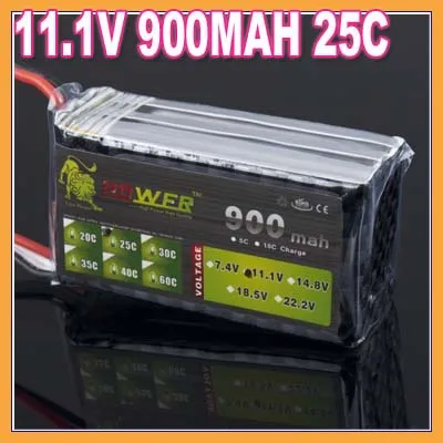 1pcs Lion Power 11 1V 900mah 25C 3S rc battery rc spare parts rc accessories rc