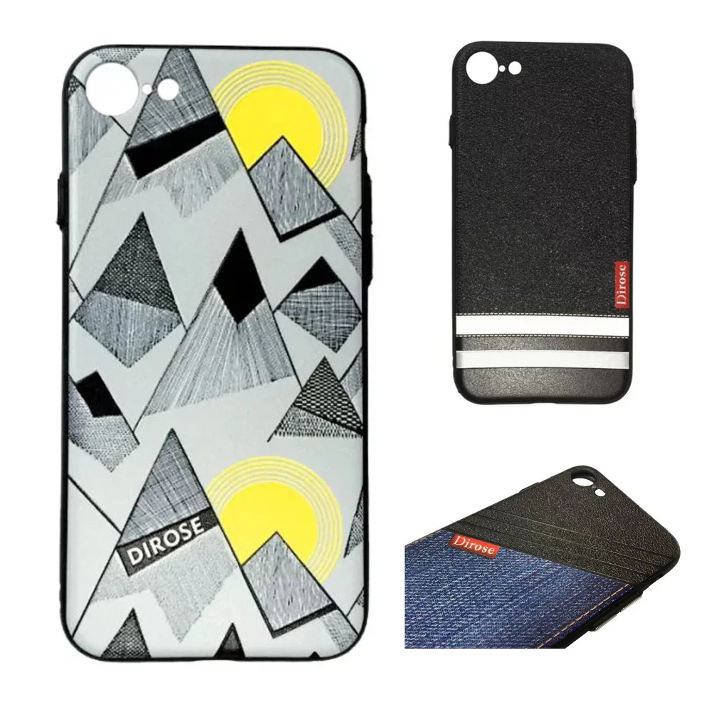 Case for iphone7 British Styles Relief PU Leather Cover