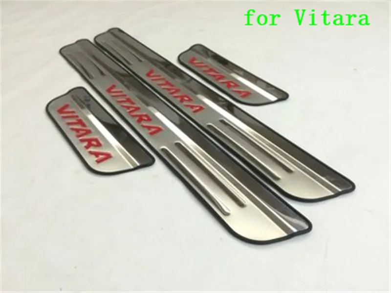 

High Quality stainless steel Auto parts pedal bienvenidos Scuff Plate/Door Sill for Suzuki Vitara 2015 16 2017 2018 Car styling