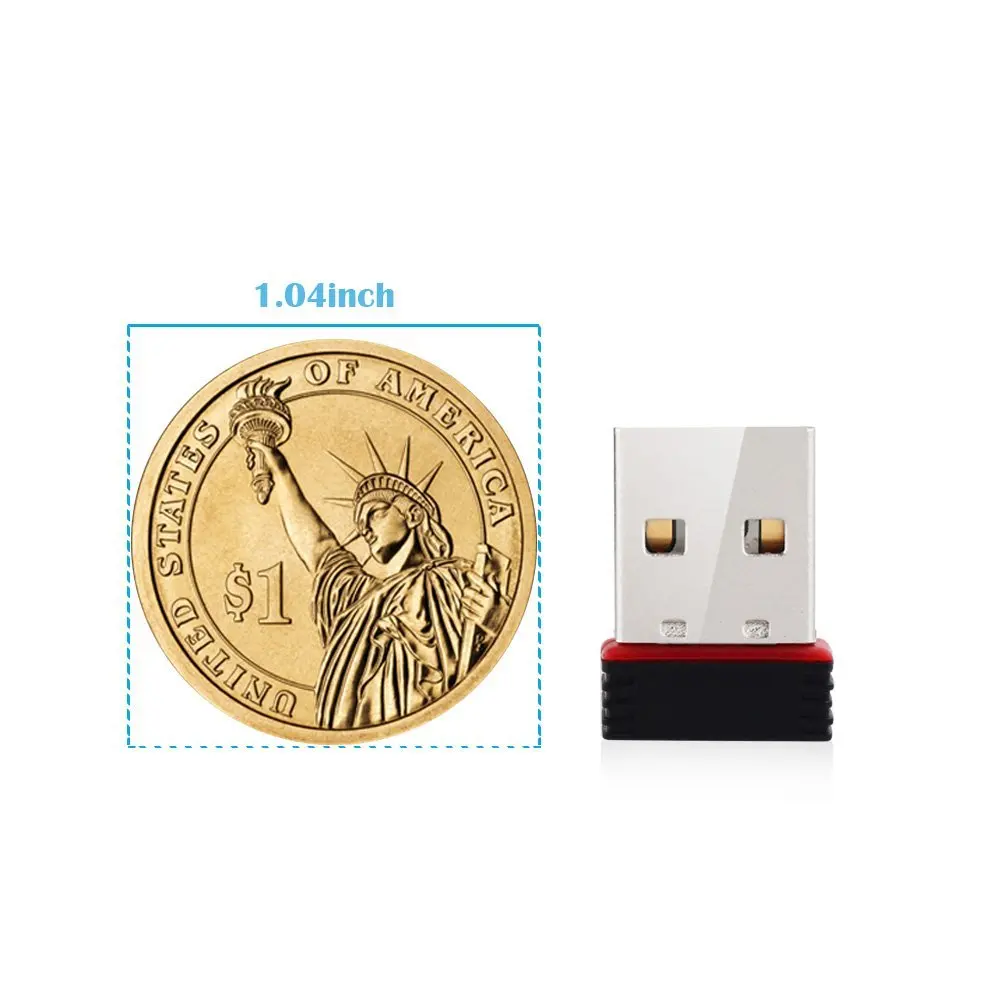 Мини 150 Мбит/с Беспроводной USB Wi Fi адаптер сети LAN карты 802.11n/g/b 2 4 ГГц сетевой М для