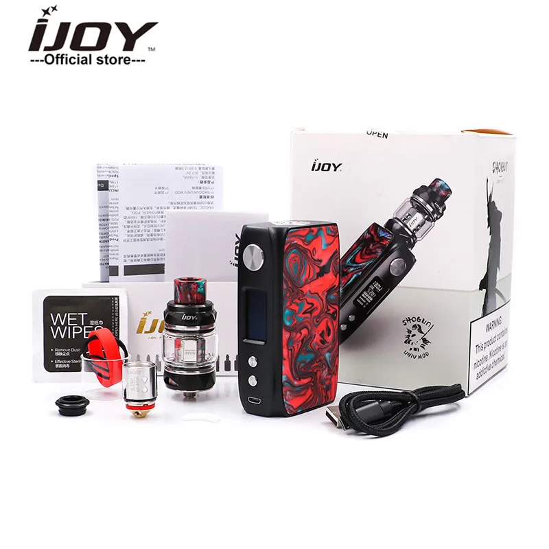 Новейший ijoy SHOGUN UNIV kit 180 Вт оригинальная электронная сигарета vape mod с Катана SUBOHM Tank