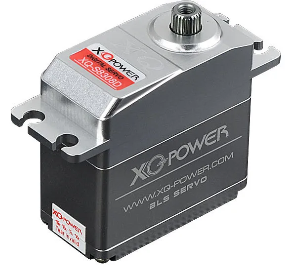 

XQ Power High Speed Digital Brushless Servo (25T Futaba Compatible) with Metal Gears, Double Bearings, Imported Motor