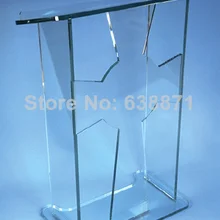 Дешевые Пользовательские прозрачны напольный стоящий акриловый Lectern/акриловый Подиум/акриловый pulpit