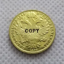 Копия копии 1898A(1848) Австрия-хабсбург 1 Ducat-Франц Джозеф I(золотой юбилей) копия монеты