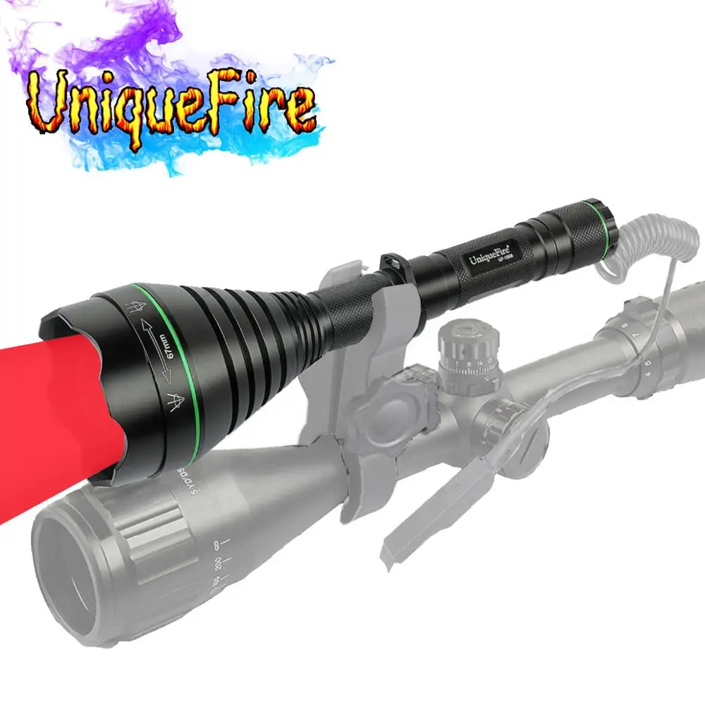 UniqueFire 1508 T67 300LM 3 режима Красный светильник вспышка мощный фонарь для охоты с Cree XRE