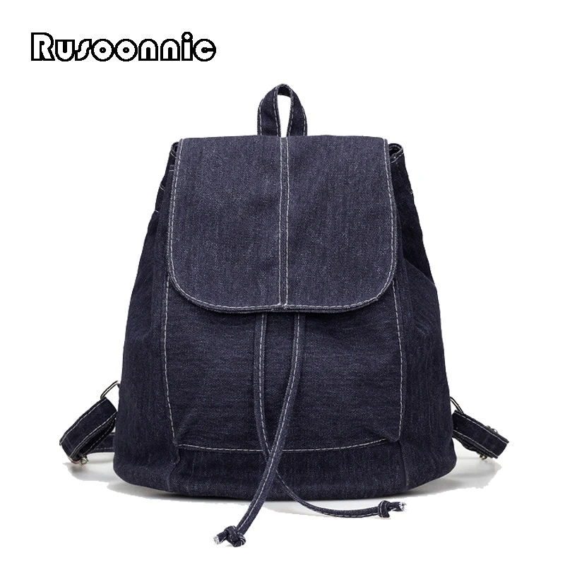 

Rusoonnic Mini Backpacks Women Canvas Backpack Small Bagpack Mochila Feminina Rucksack Female School Bags For Women 2018