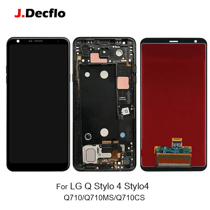 

For LG Q Stylo 4 Stylo4 Q710 Q710MS Q710CS LCD Display Touch Screen Digitizer Assembly With/No Frame Original 6.2" Black