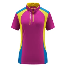 Женские футболки для пеших прогулок 1/4, стильная уличная одежда на молнии, женские футболки с коротким рукавом, дышащие спортивные топы, футболки для походов и кемпинга