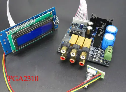 Remote Volume Audio Input Choose Motor Pot Preamplifier Board On//Off Control