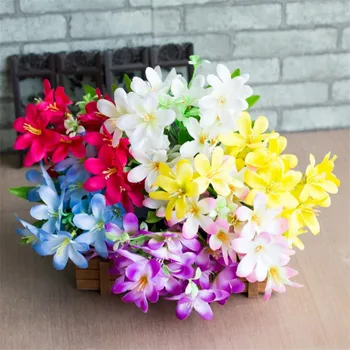 

Fake Lily Bunch (6 stems/piece) Simulation Milan lily for Wedding Home Showcase Decorative Artificial Flowers