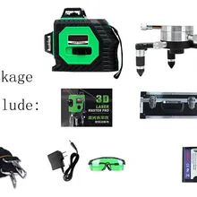 8 линейных 3D лазерных уровней открытый перекрестный уровень с функцией Slash и самонивелирующимся 360 поворотные зеленые лазерные лучевые инструменты