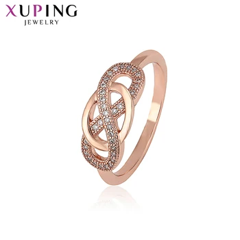 

Xuping Luxury Jewelry Ring for Women Fashion Gifts Rose Gold Color Plated Engagement Rings for Women 16112
