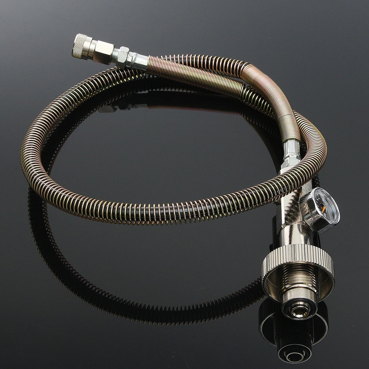 

Paintball PCP Fill Station Stainless Steel Filling Charging with 300bar/4500psi Din Air Refill Adaptor