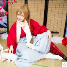 Nuevo Anime GINTAMA Okita Sougo Cos Papel Superior Conjunto Kimono de Cosplay de Halloween de La Película Concluido