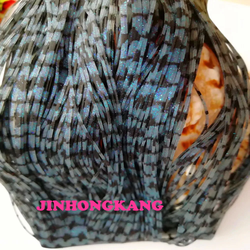 

Fishing Lure Silicone Skirt Layers,Silicone Skirt Material for Tackle Craft, DIY Spinner, Rubber Jigs, Buzzbait---46