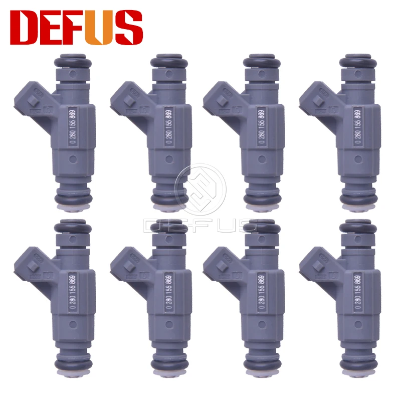 

DEFUS 8pcs Fuel Injector Nozzle Bico 0280155869 For Ferrari Maserati 360 Modena 3.6L 4.2L Spider Quattroporte 99-07 197808 NEW