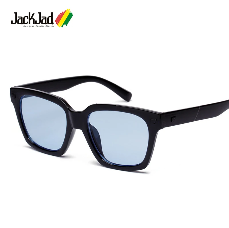 JackJad, новая мода, оттенок океанских линз, крутая квадратная оправа, солнцезащитные очки для мужчин и женщин, фирменный дизайн, солнцезащитные очки Oculos De Sol lunetes