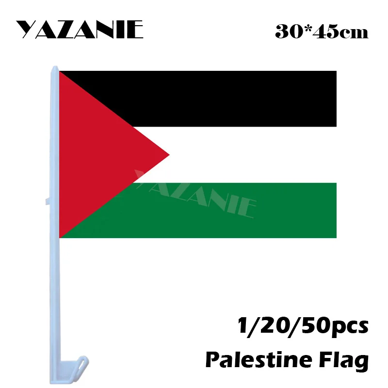 YAZANIE 30*45cm 1/20/50pcs Small Palestine Window Car Flags and Banners Palestinian Festival