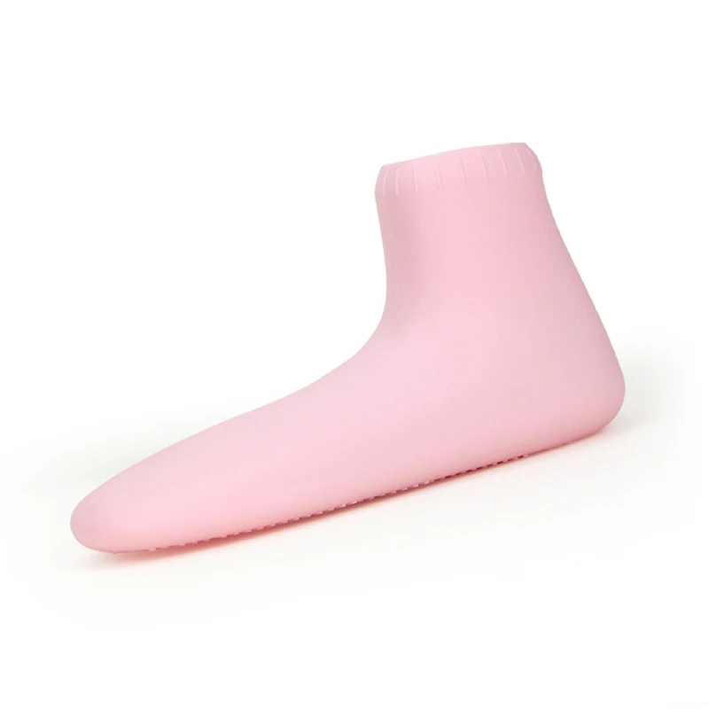 Нескользящая удобная Пляжная обувь; силиконовые плавники для женщин и мужчин; короткие пляжные носки; плавники для плавания; ласты; обувь для Гидрокостюма - Цвет: Розовый