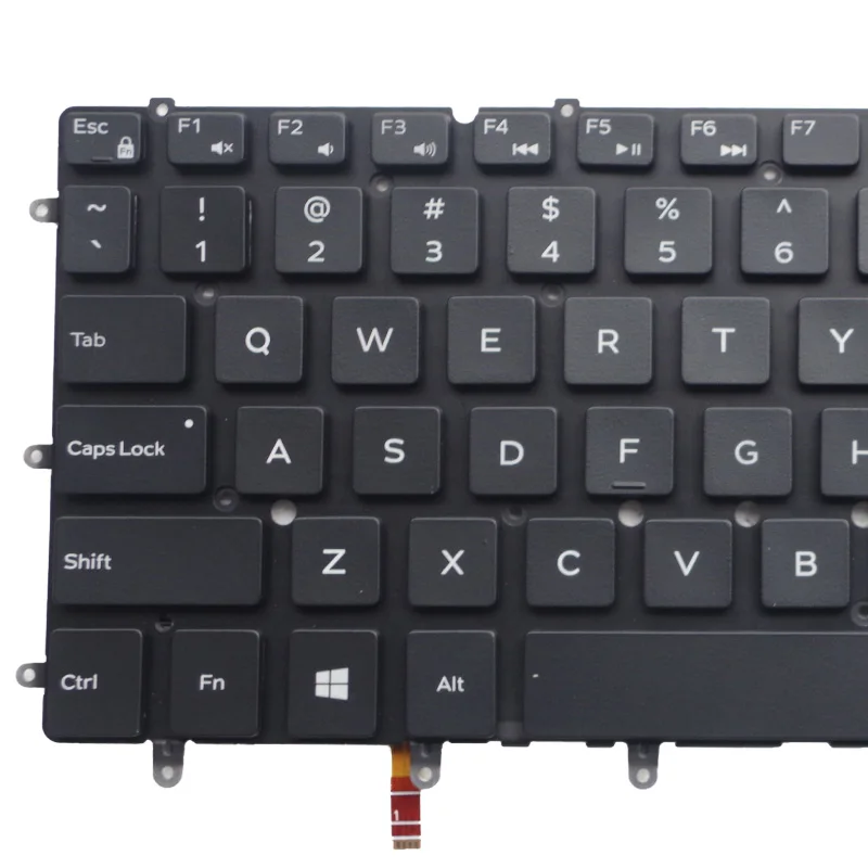 Teclado para Dell Teclado do Portátil Novo 9360 15br N7547 N7548 17-3000 Eua Preto Backlight Xps 13 9343 9350 - Imagem 2