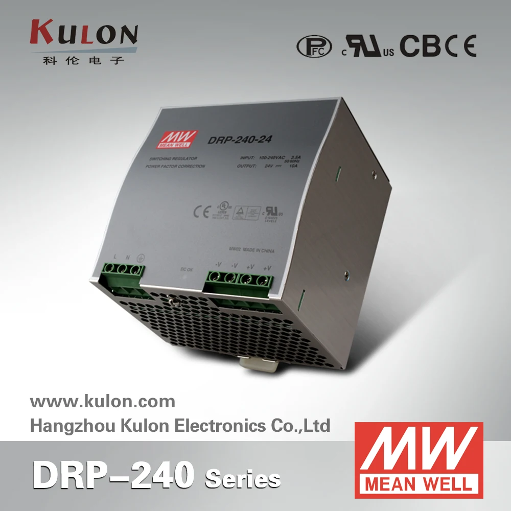 Original Meanwell DRP-240-24 240W 24V 10A Single Output Industrial DIN Rail Power Supply Original Meanwell DRP-240-24 240W 24V 10A Single Output Industrial DIN Rail Power Supply