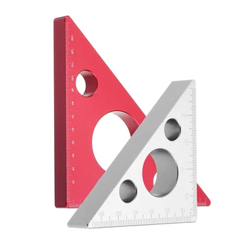 

High Precision Anodization 90 Degrees Aluminum Alloy Height Ruler Metric Inch Woodworking Triangular Ruler
