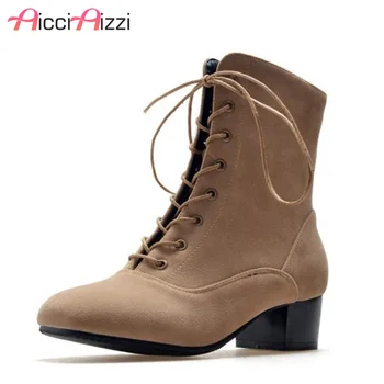 

ZALAVOR Size 32-47 Women Mid Calf Boots Women Thick Fur Warm Shoes For Woman High Heel Boots Winter Botas Handmade Foowtears