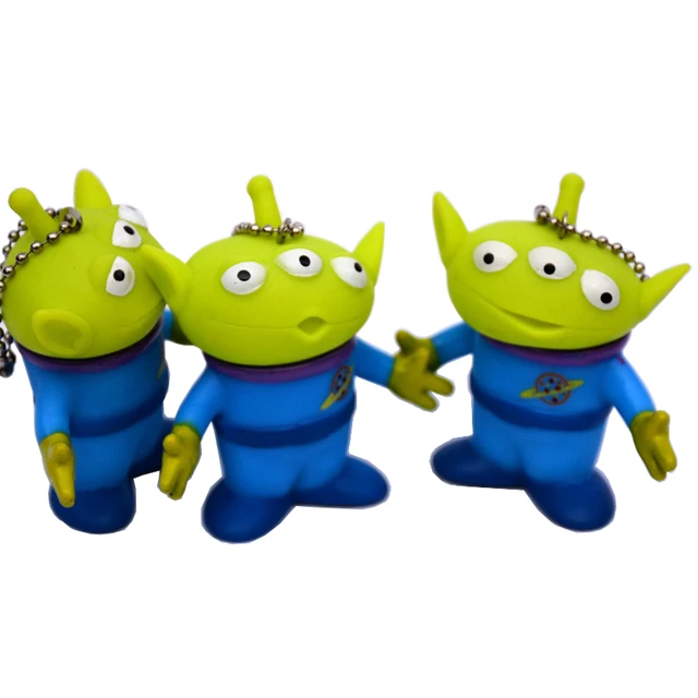 3pcs/set Toy Story Aliens Figure Toys Keychain Alien