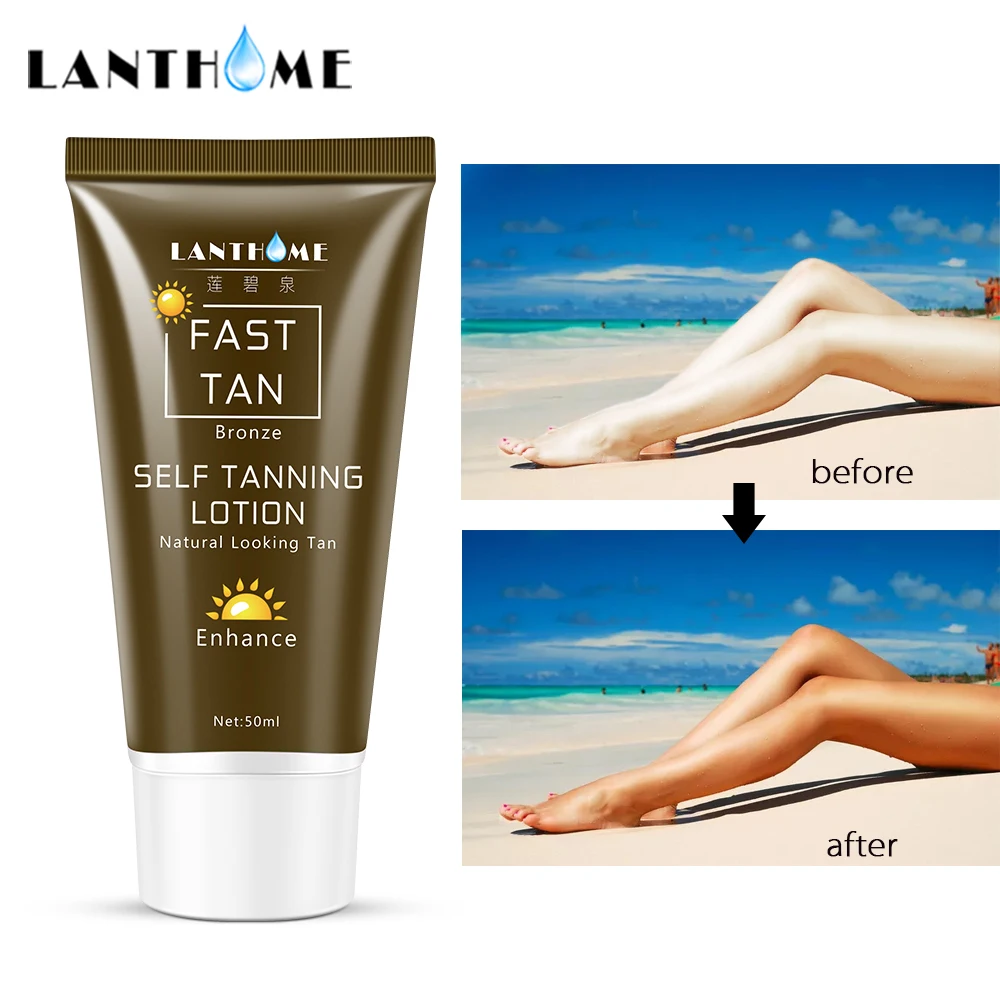 

Droshipping Fast Solarium Tanning Lotion Self Tanner for Face and Body Bronzer Cream Naturalize Tanning Sun Tan Body Foundation